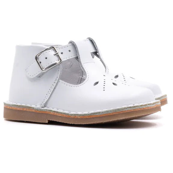 Chaussure bébé premier pas - Blanche - Boni Mini Henry